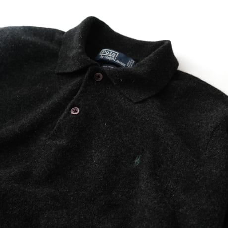 Polo Ralph Lauren / Vintage, Lamb Wool Knit Polo L/S Shirt