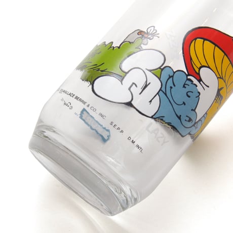 Hardee's / 80's Vintage, Smurf Glass "Lazy Smurf"