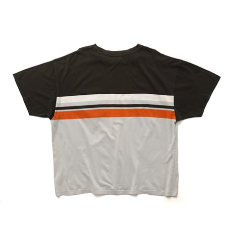 Harley Davidson / Vintage, Split Striped Pocket S/S Tee "1999"