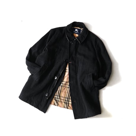 Burberry / Vintage, Plaid Lined Melton Balmacaan Coat
