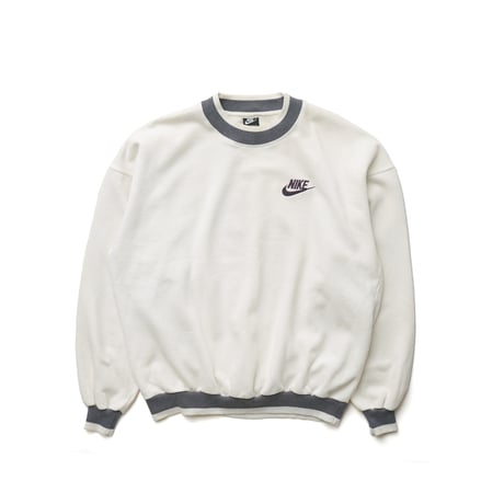 NIKE / Vintage, Two-tone Striped Rib Crewneck Sweatshirt "Foot Locker Exclusive"