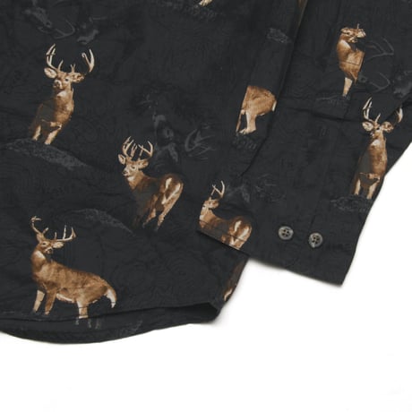 columbia / 00's Vintage, River Lodge B.D L/S Shirt "Deer"