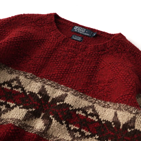 Polo Ralph Lauren / Hand Knit Nordic Crewneck Sweater