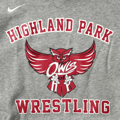 NIKE / Pullover Hooded Sweatshirt "Highland Park Wrestling Owls"