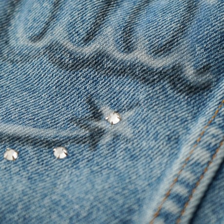 Levi's / Vintage, Denim Trucker Jacket "Custom, Painted, Zirconia"