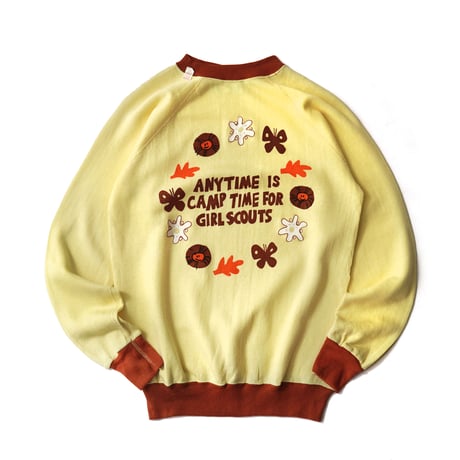 Girl Scouts / Vintage, Crewneck Sweatshirt "Anytime Is Camp Time For Girl Scouts"