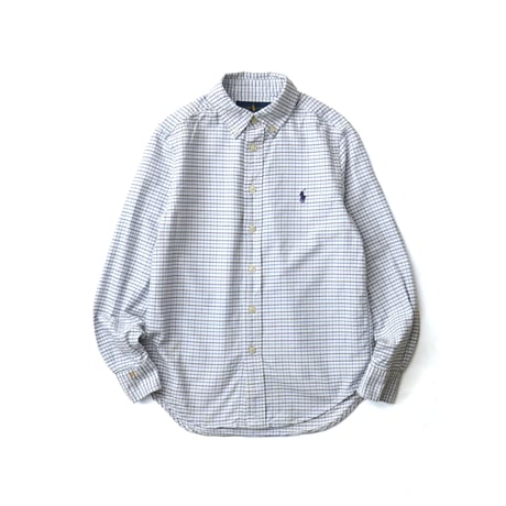 【Kids】Ralph Lauren / Tattersall Plaid Cotton Oxford B.D. L/S Shirt
