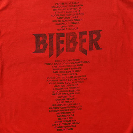 Justin Bieber / Purpose World Tour, Dirt Bike S/S Tee