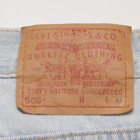 Levi's / 90's Vintage, lot.505 Denim Pant "Lower Rise Straight Leg"