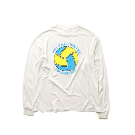 Champaign Park District, IL / Vintage, 1991FW Champions Logo L/S Tee "The Blockheads"