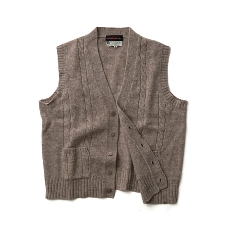Bengal Lancer / Vintage, Wool Cable Knit Vest