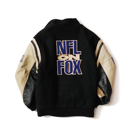 NFL on FOX / Vintage, Melton Leather Varsity Jacket