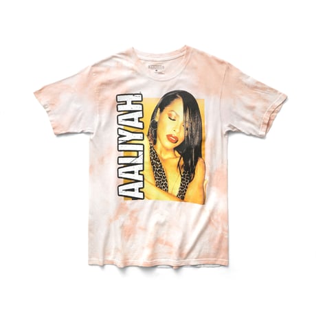 Aaliyah / Vertical Logo Photo Tie-Dye S/S Tee