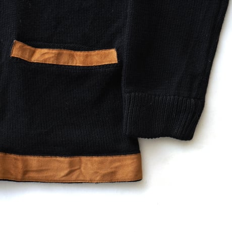 Vintage, Wool Acrylic Knit Zip Up Polo