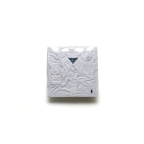 Ralph Lauren / Vintage, Tattersall Plaid Cotton B.D L/S Shirt "Custom Fit"