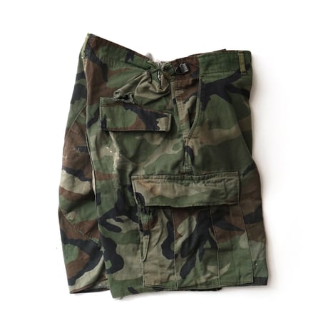 U.S Army / Vintage, BDU Short, Trousers Combat Woodland Camouflage Pattern
