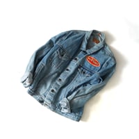 Levi's / Vintage, Denim Trucker Jacket "Custom, Moto Guzzi Patch"
