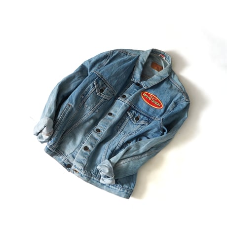 Levi's / Vintage, Denim Trucker Jacket "Custom, Moto Guzzi Patch"