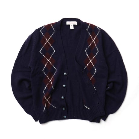 John Ashford / Vintage, Argyle Wool Knit Cardigan