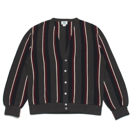 Lacoste / 80's Vintage, Striped Knit Cardigan