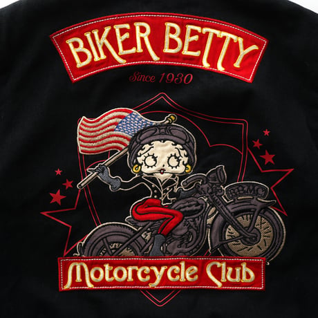 【Lady】 Betty Boop × Jeff Hamilton / Racing Jacket