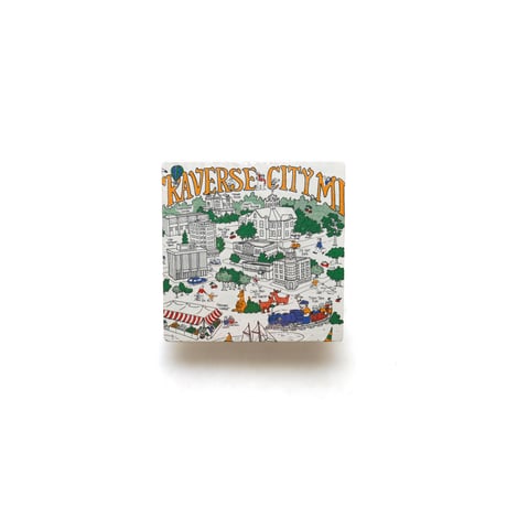 Traverse City, Michigan / Vintage, Tourist Spot Map S/S Tee