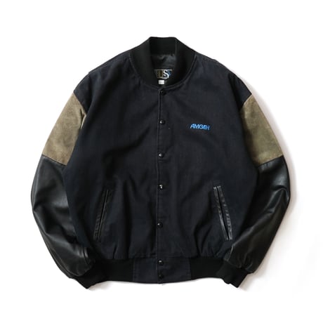 Amgen / Vintage, Wool Leather Varsity Jacket
