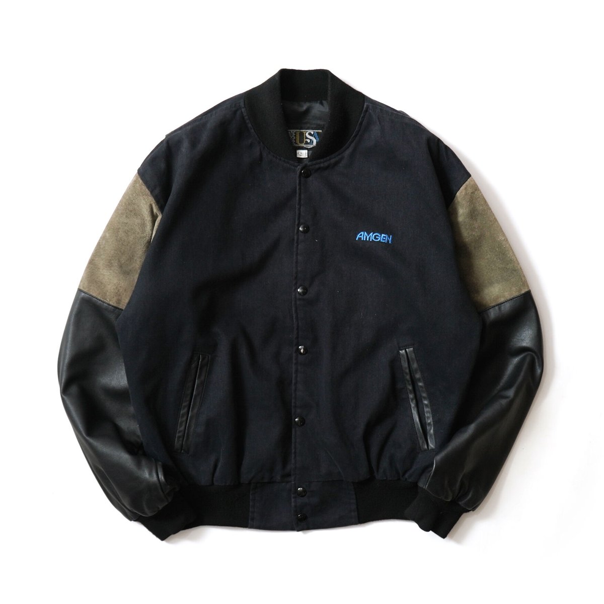 Amgen / Vintage, Wool Leather Varsity Jacket | Amgen / Vintage, Wool Leather Varsity Jacket |