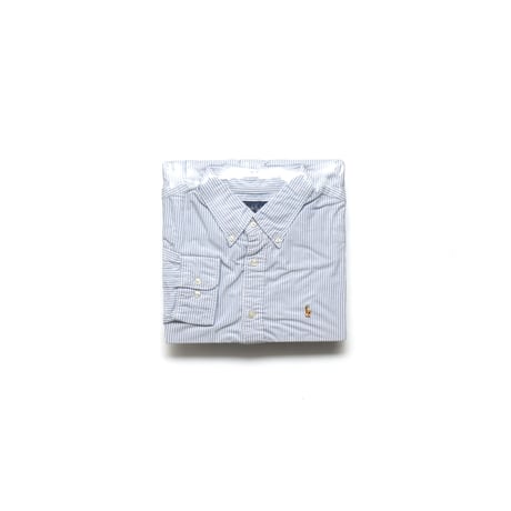 Ralph Lauren / Vintage, Striped Cotton Oxford B.D L/S Shirt "Classic Fit"