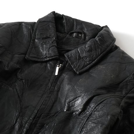 Vintage, Patch Work Leather Jacket