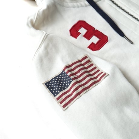 Polo Ralph Lauren / USA Flag Fleece Full Zip Up Hoodie