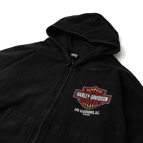 Harley Davidson / Full Zip Hooded Jacket "LOS ALGODONES"