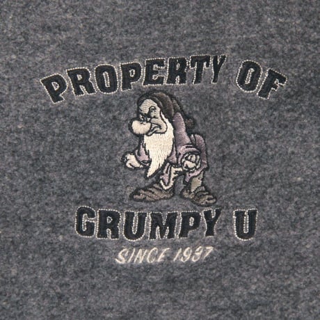 Disney / Vintage, "GRUMPY" Varsity Jacket