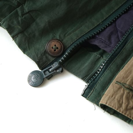 RAINFOREST / Vintage, Leather Collar Hunting Jacket with Fleece Liner
