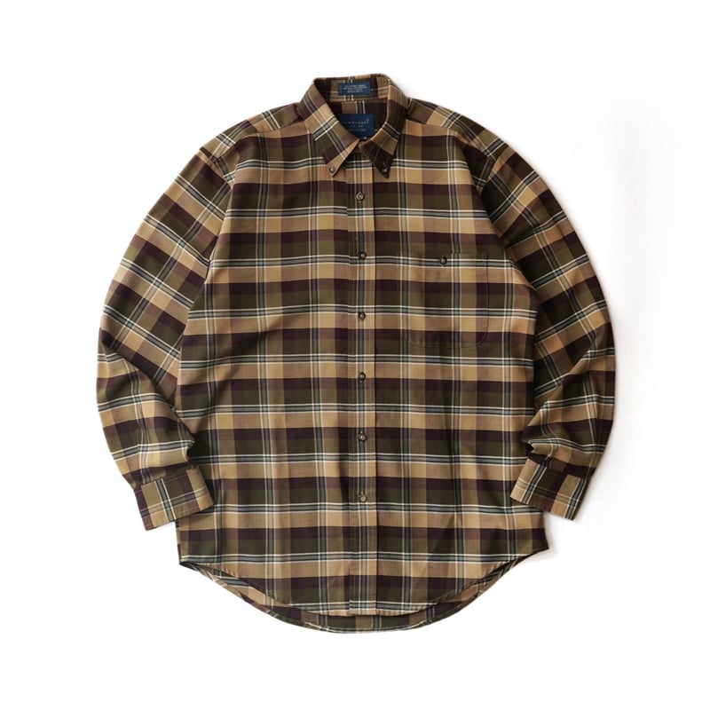 PENNEY’S TOWNCRAFT 50’s Vintage shirt 50年代 50s タウンクラフト ぺニーズ ベージュ 長袖 開襟 ストア