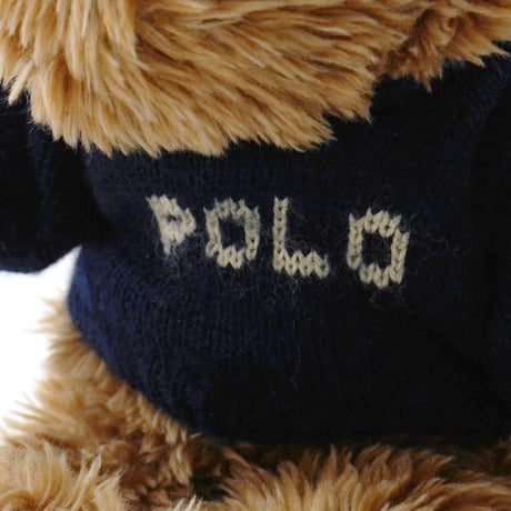 Ralph Lauren / Vintage, Bear Plush Toy "Polo, Knit Sweater"