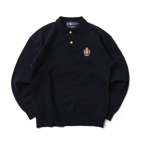 Ralph Lauren / Vintage, Lamb Wool Knit L/S Polo