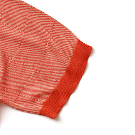 Vintage, Summer Knit Windowpane Polo S/S Shirt