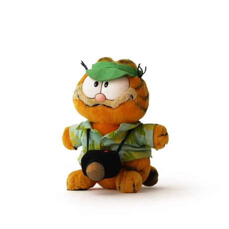 Garfield / Vintage, Plush Toy "Tourist"