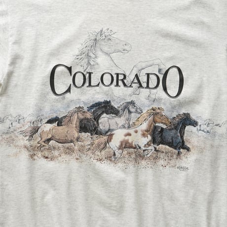 Colorado, CO / Vintage, Souvenir S/S Tee "Horse"