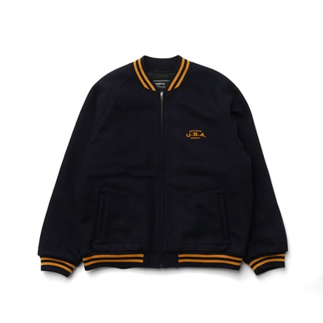 Polo Jeans / Vintage, Melton Varsity Jacket "USA"