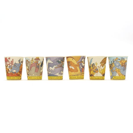 Dixie × Disney / Aladdin Paper Cups (100Cups, 5oz, All 12 Cup Scenes)