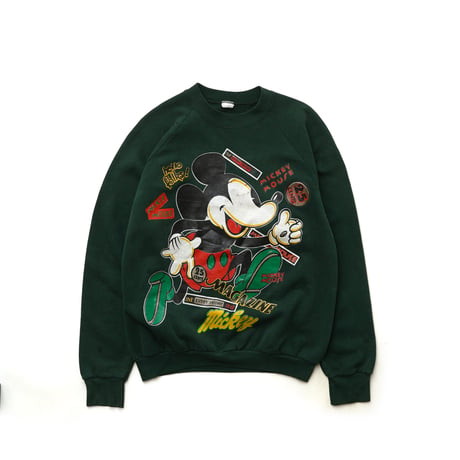 Disney / Vintage, Raglan Crewneck Sweatshirt "Mickey Pulp Magazine"