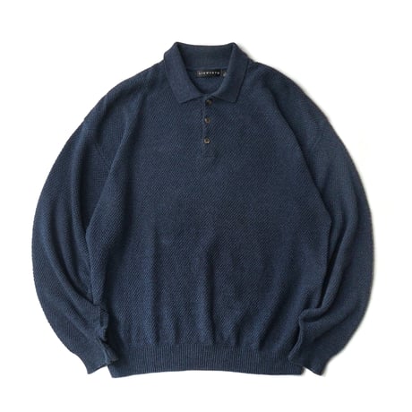 Cotton Knit Polo L/S Shirt