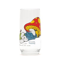 Hardee's / 80's Vintage, Smurf Glass "Lazy Smurf"
