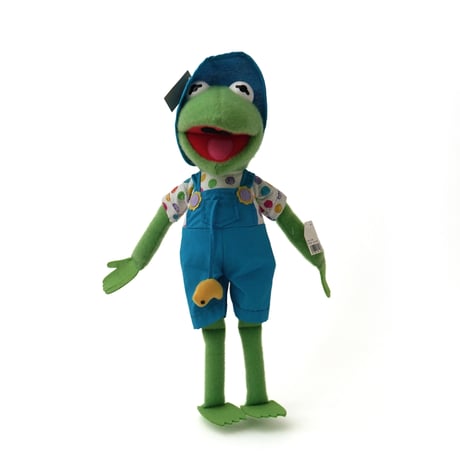 Kermit the Frog / Vintage, Plush Toy "Overalls, with Chick"