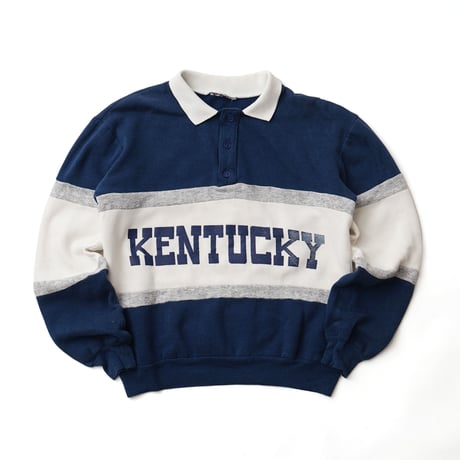 University of Kentucky / Vintage, Sweat Polo L/S Shirt "Kentucky"