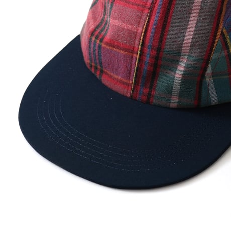 Blend / Teereco別注Custom Long Bill 4-Panel Plaid Hat LB