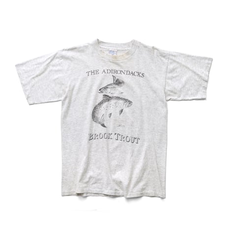 the Adirondacks, NY / Vintage, Souvenir S/S Tee "Brook Trout"