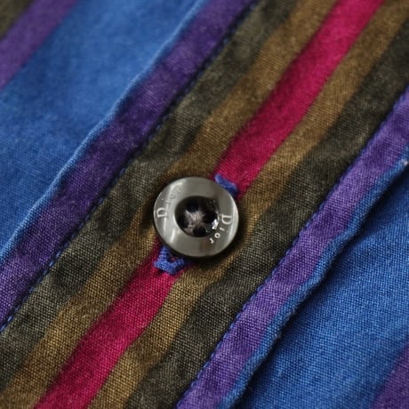 Christian Dior / Vintage, Striped Dress L/S Shirt